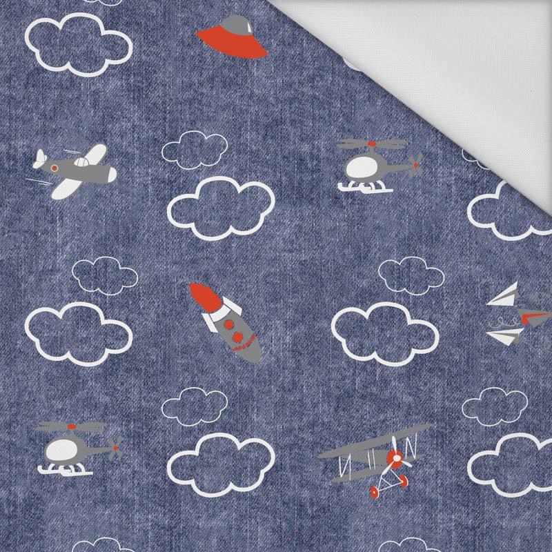 PLANES (PLANES) / ACID WASH DARK BLUE - Waterproof woven fabric
