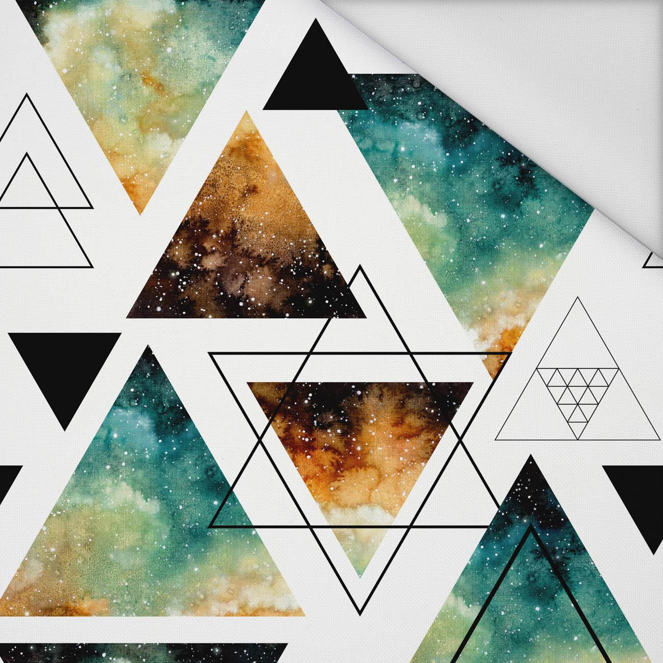 TRIANGLES / galactic journey - Waterproof woven fabric