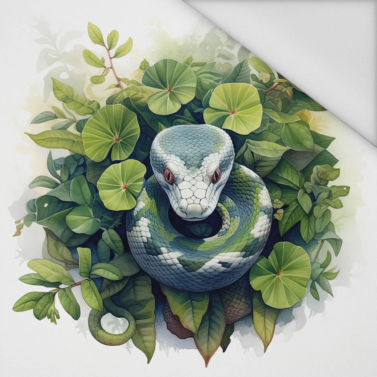 WATERCOLOR SNAKE - panel (75cm x 80cm) Waterproof woven fabric