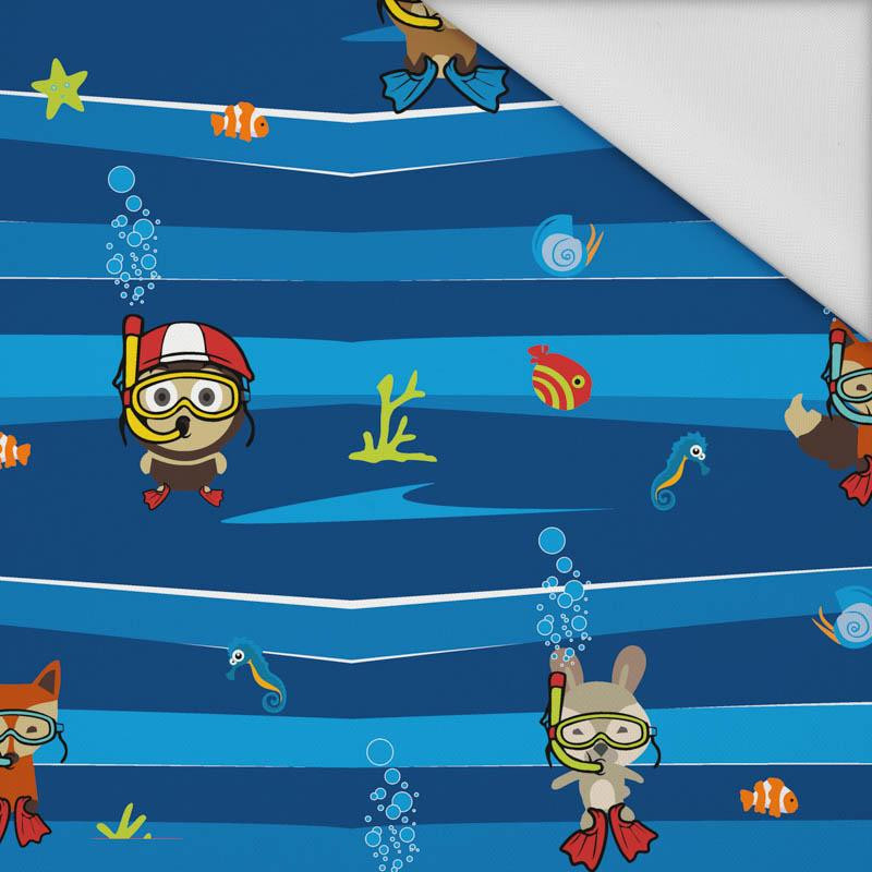 ANIMALS IN WATER - Waterproof woven fabric