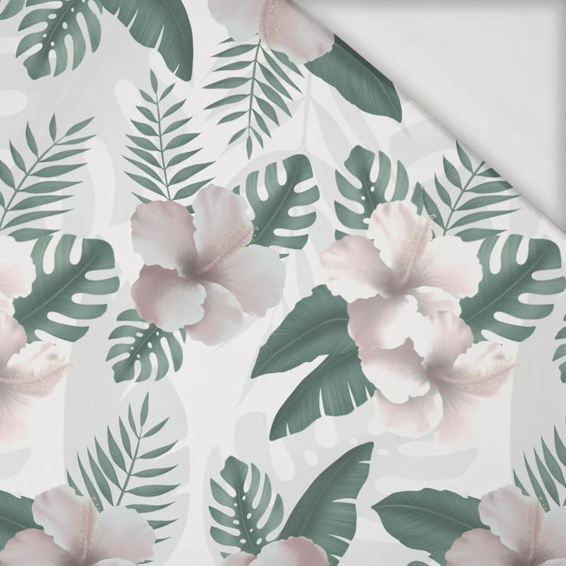 HIBISCUS Pat. 2 / white - Viscose jersey