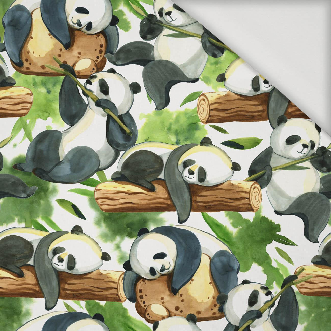 PANDAS ON BAMBOO - Viscose jersey