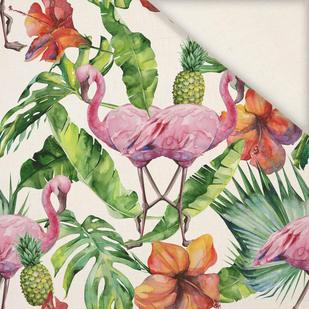 TROPICAL NATURE - Linen 100%