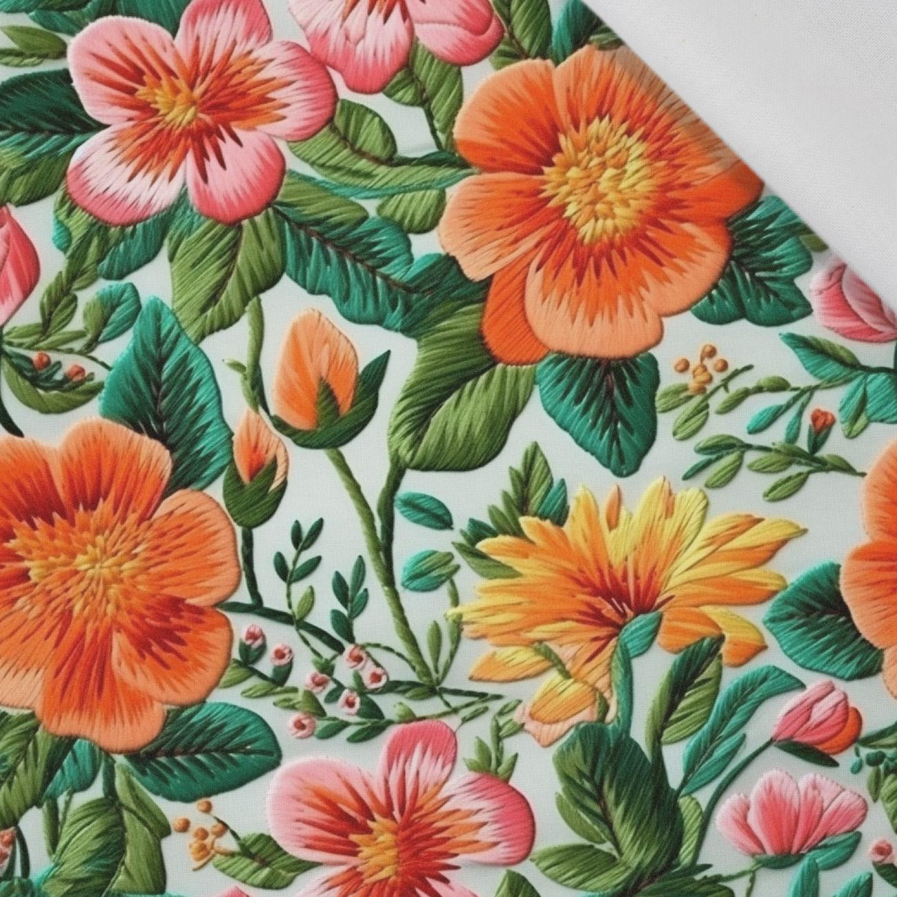 FLOWERS 3D PAT. 3 - Cotton woven fabric
