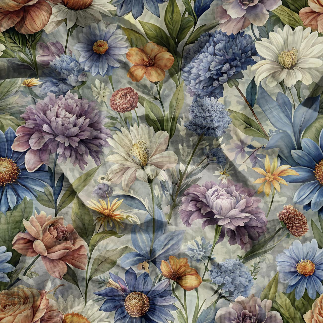FLOWERS wz.15 - Cotton muslin