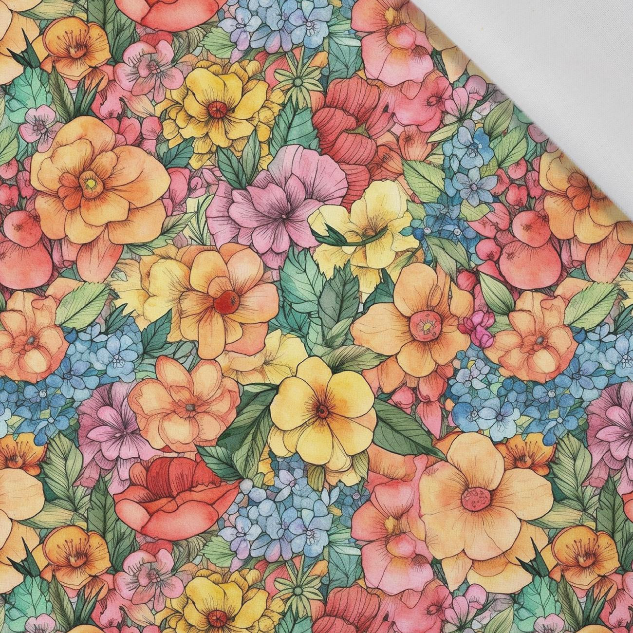 FLOWERS WZ.44 - Cotton woven fabric