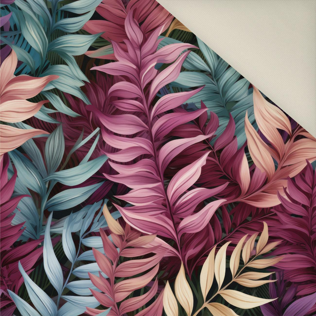 LEAVES AND FERNS WZ. 3- Upholstery velour 