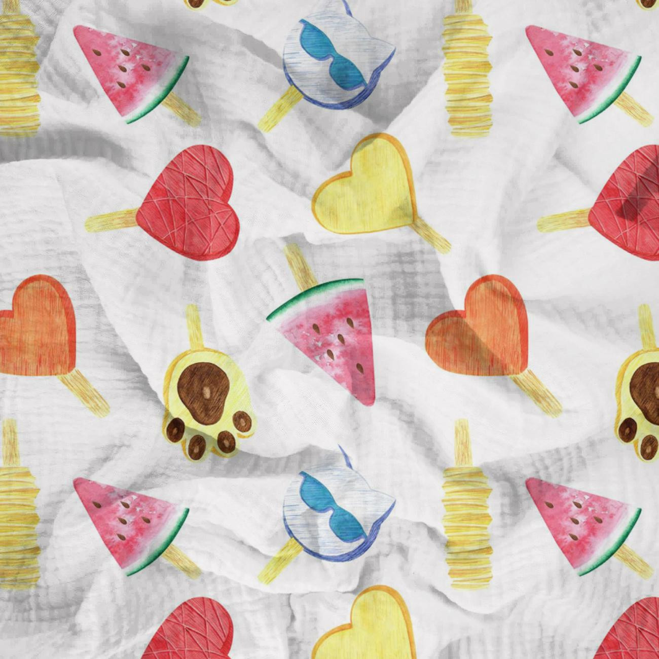 POPSICLE pat. 2 - Cotton muslin