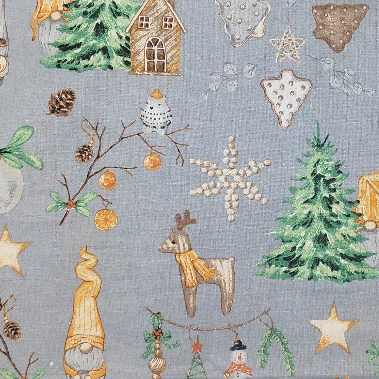 CHRISTMAS DECORATIONS - Cotton woven fabric