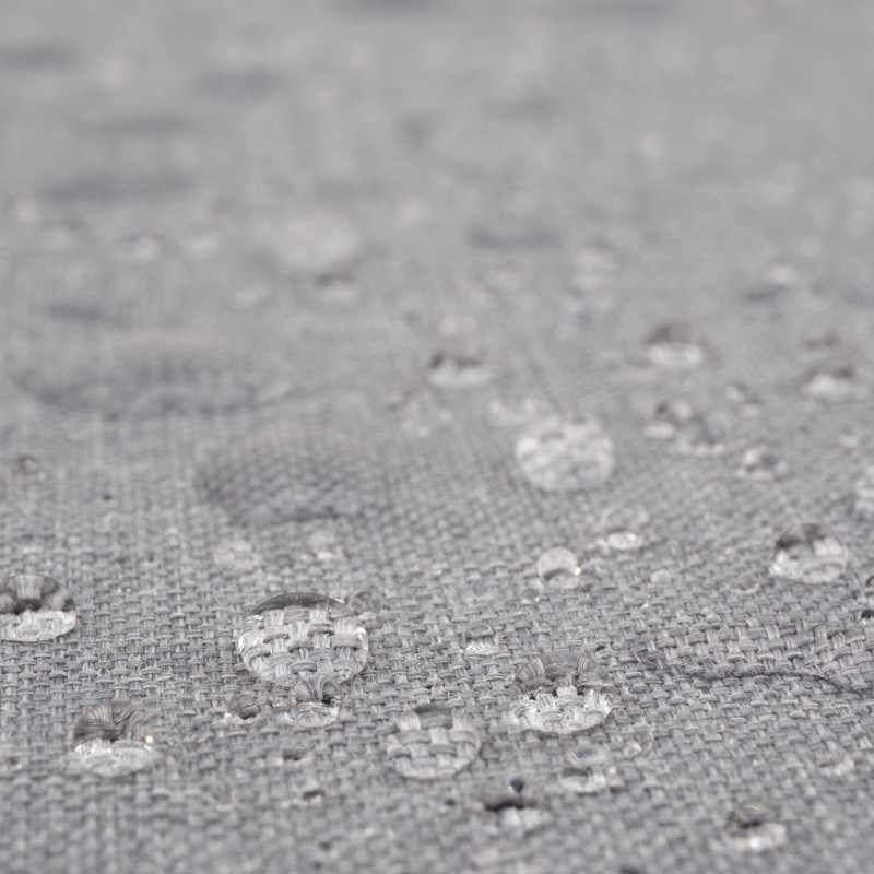 LIGHT GREY - Waterproof woven fabric linen imitation