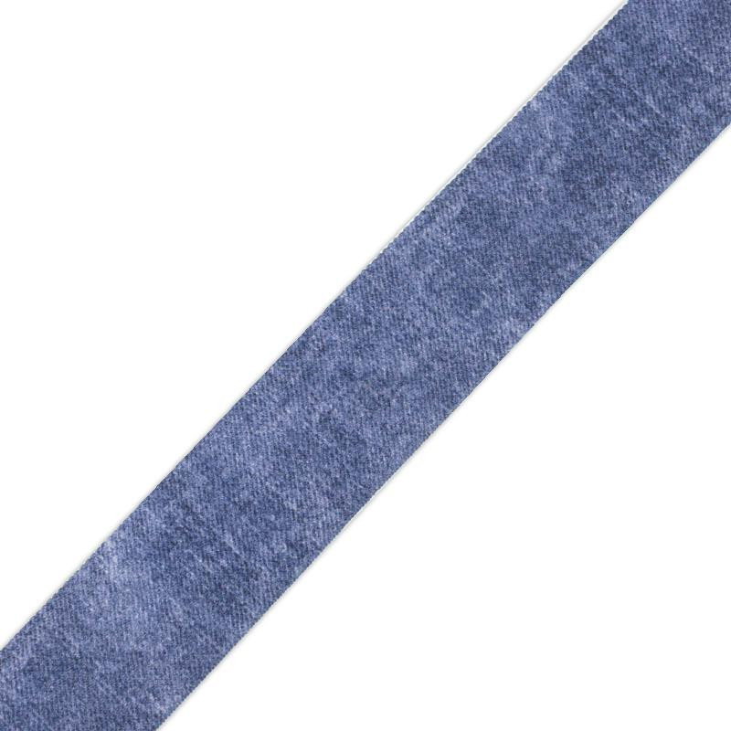 Woven printed elastic band - ACID WASH / DARK BLUE / Choice of sizes