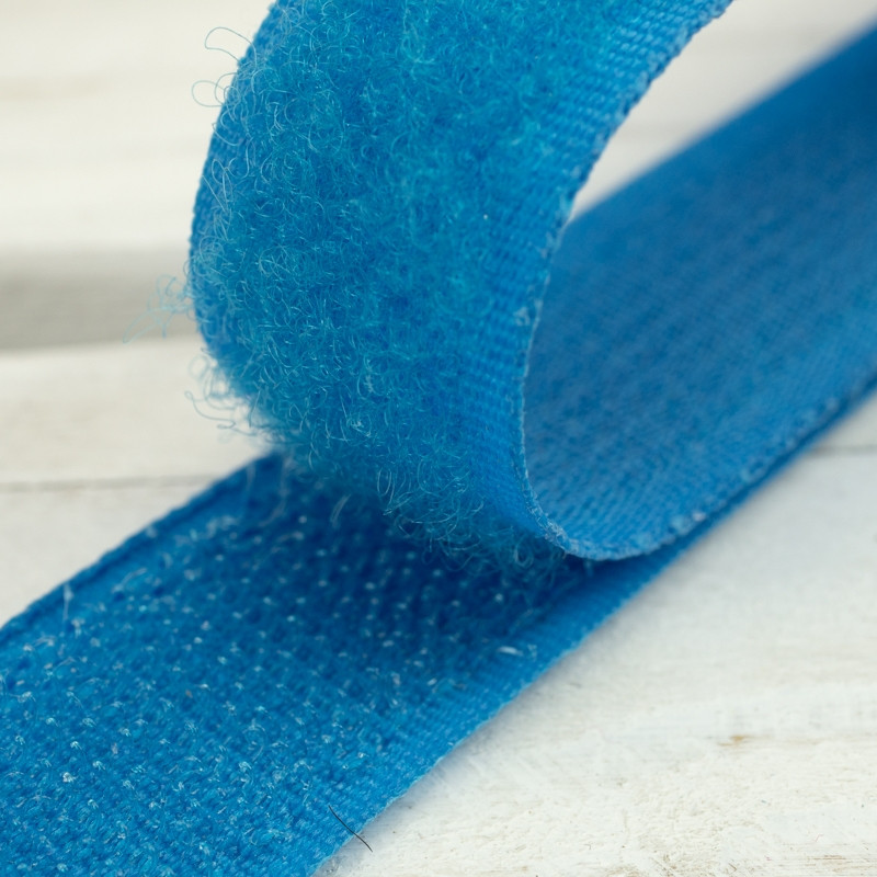 Nylon Velcro Hoop Tape 20 mm complet - turquoise