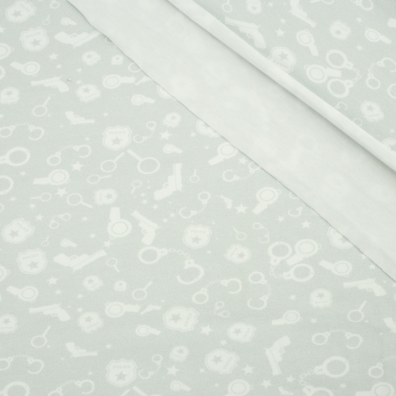 POLICE (background) / light grey - Viscose jersey WE210
