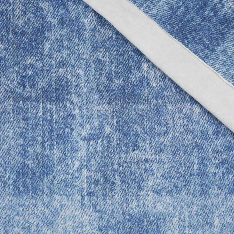 VINTAGE LOOK JEANS (blue) - looped knit fabric