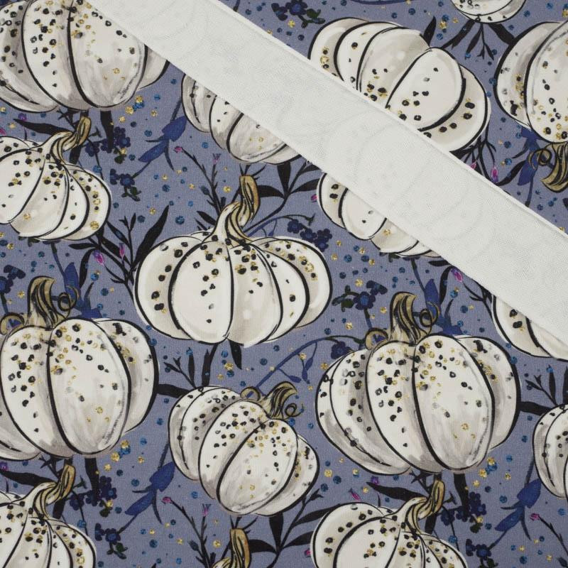 ENCHANTED PUMPKINS (ENCHANTED NIGHT) - looped knit fabric