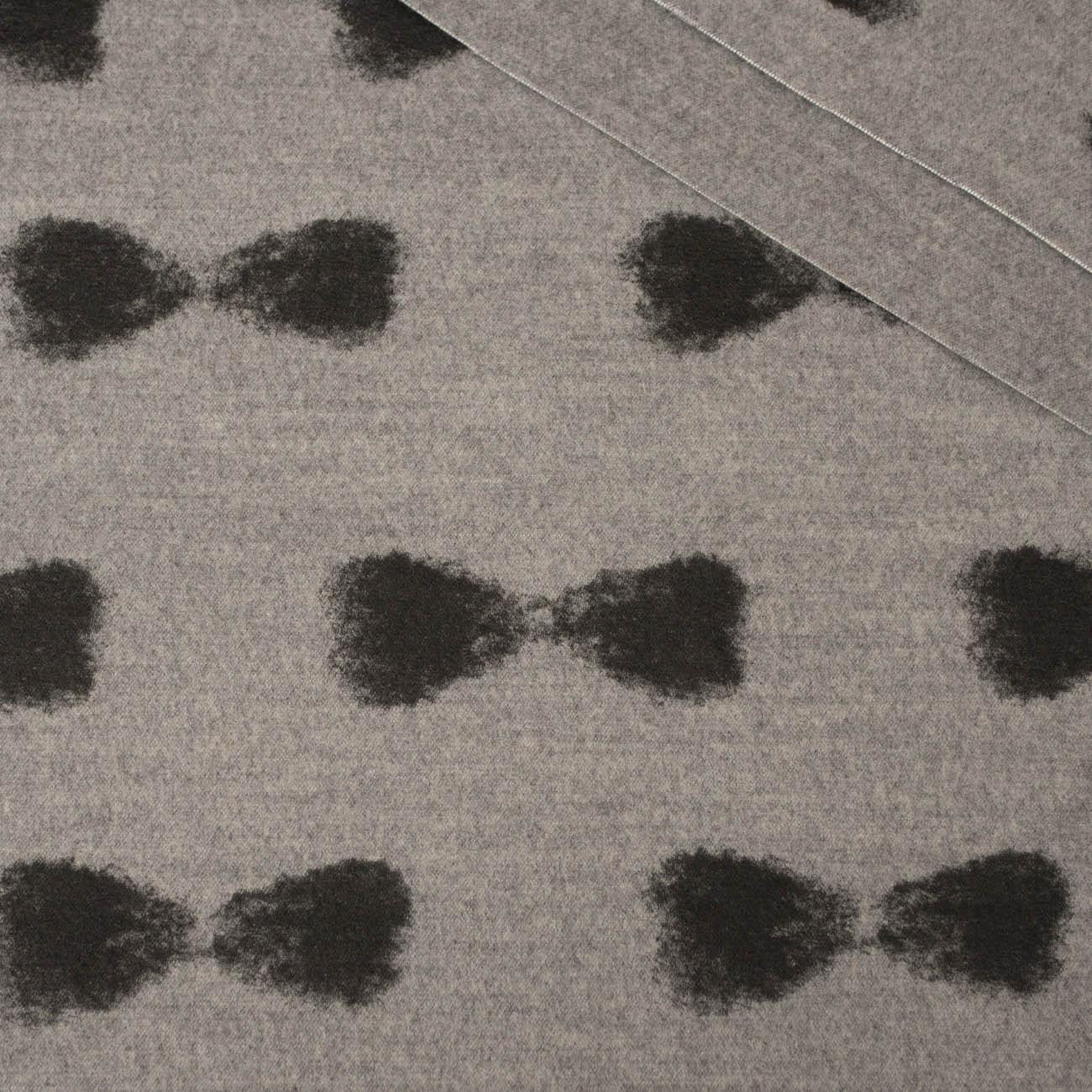 BOWS / grey - Duffle fleece