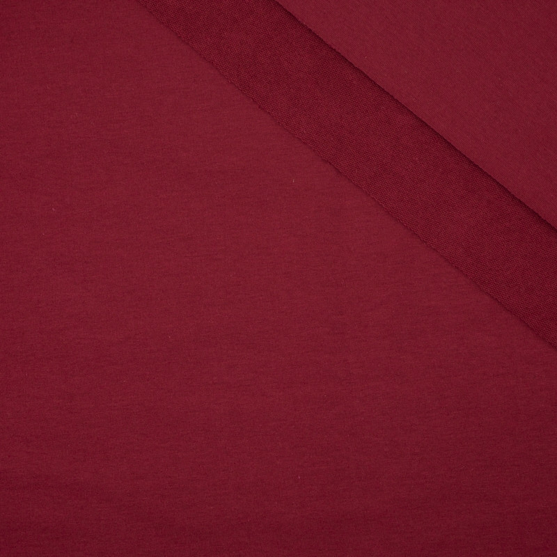 MAROON - Looped knitwear with elastane E300