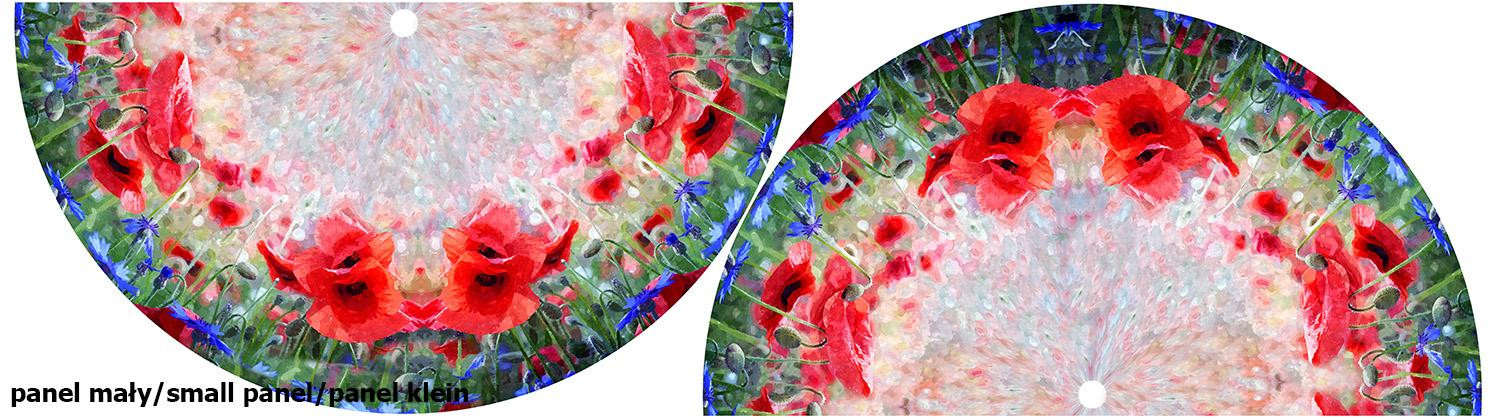 POPPIES pat. 1 - circle skirt panel 