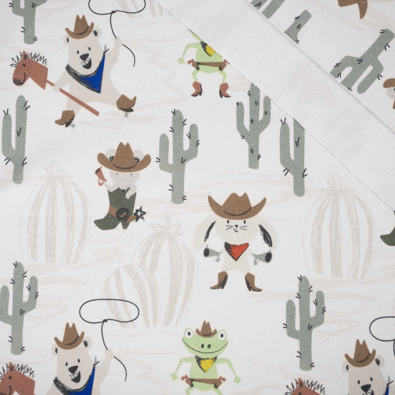 ANIMALS / wild west - looped knit fabric