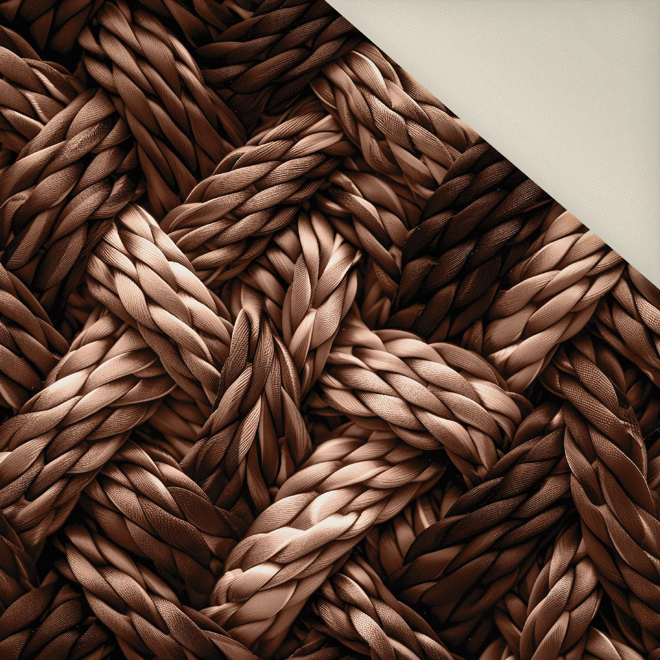 RATTAN / Mocha Mousse - Upholstery velour 