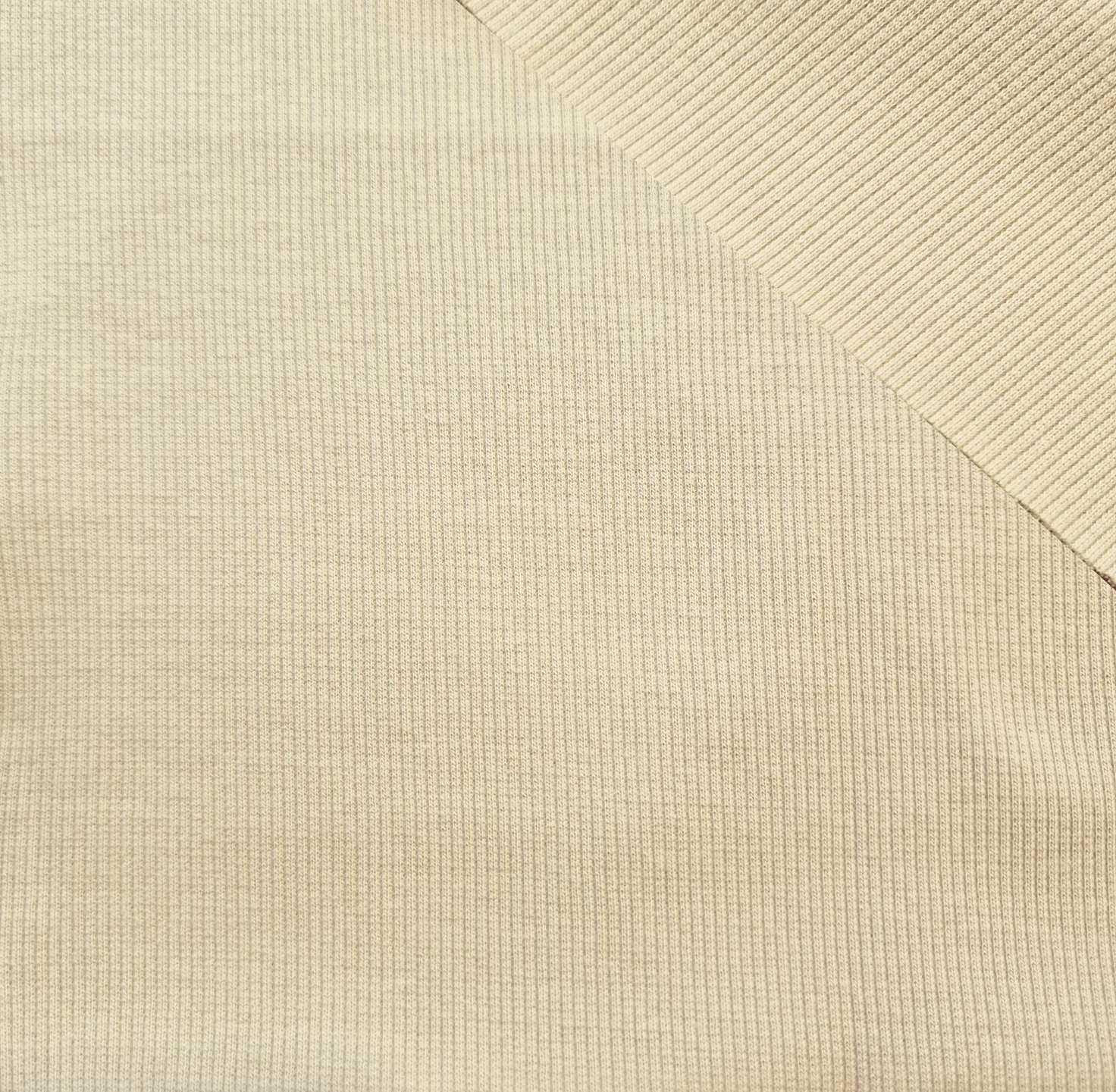 D-207 STRAW BEIGE - Ribbed knit fabric