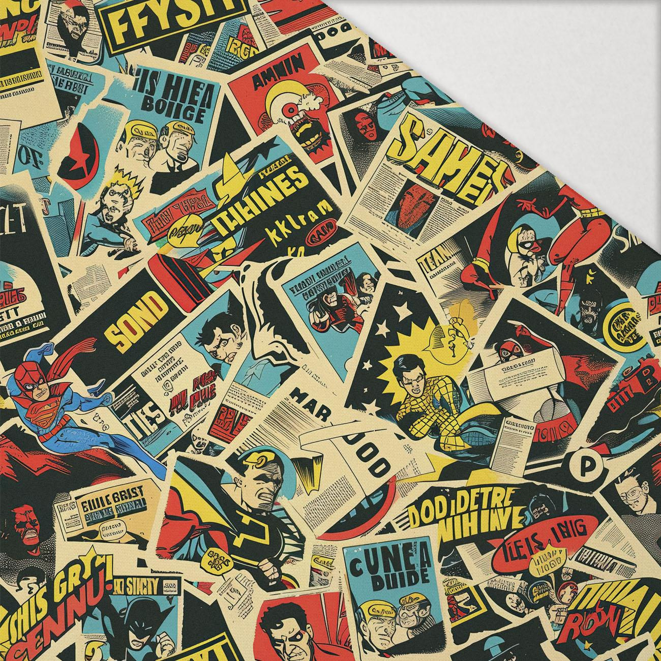 RETRO COMICS PAT.8 - Hydrophobic brushed knit RETRO COMICS PAT.8 - Hydrophobic brushed knit
