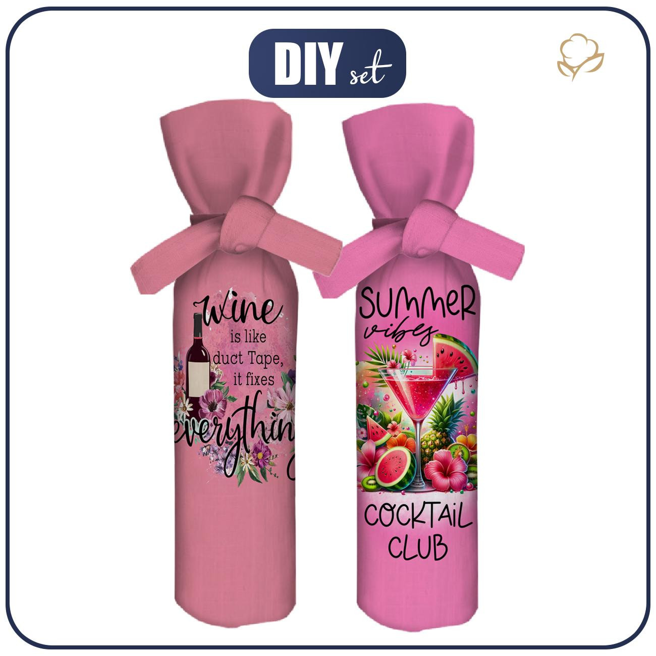 THE BOTTLE COVER - SUMMER COCTAIL - DIY set