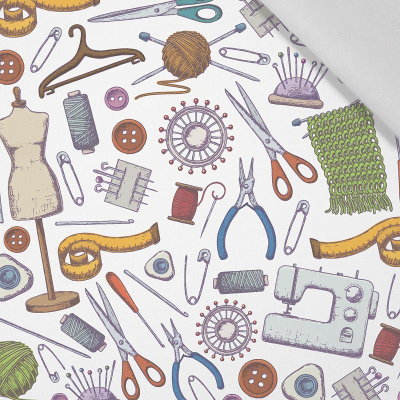 TAILOR’S MIX / white - Cotton woven fabric