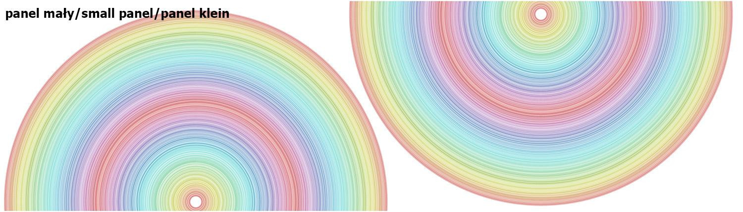 RAINBOW STRIPES pat. 2 - circle skirt panel 