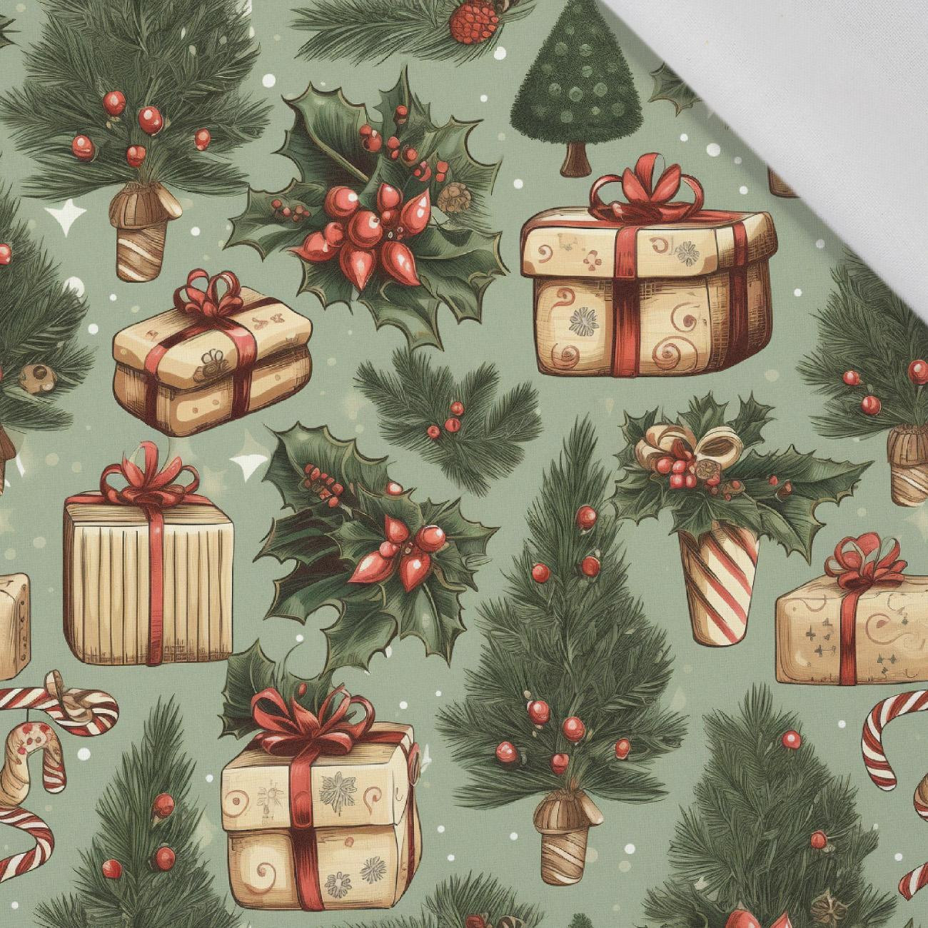 Vintage Christmas wz.13 - Cotton woven fabric
