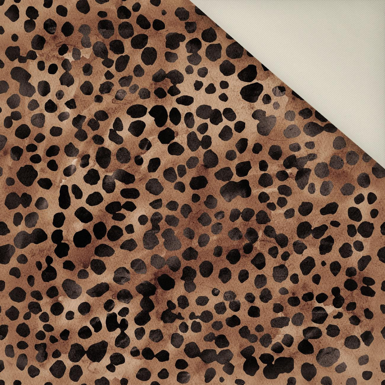 ANIMAL SPOTS/ Mocha Mousse - Upholstery velour 
