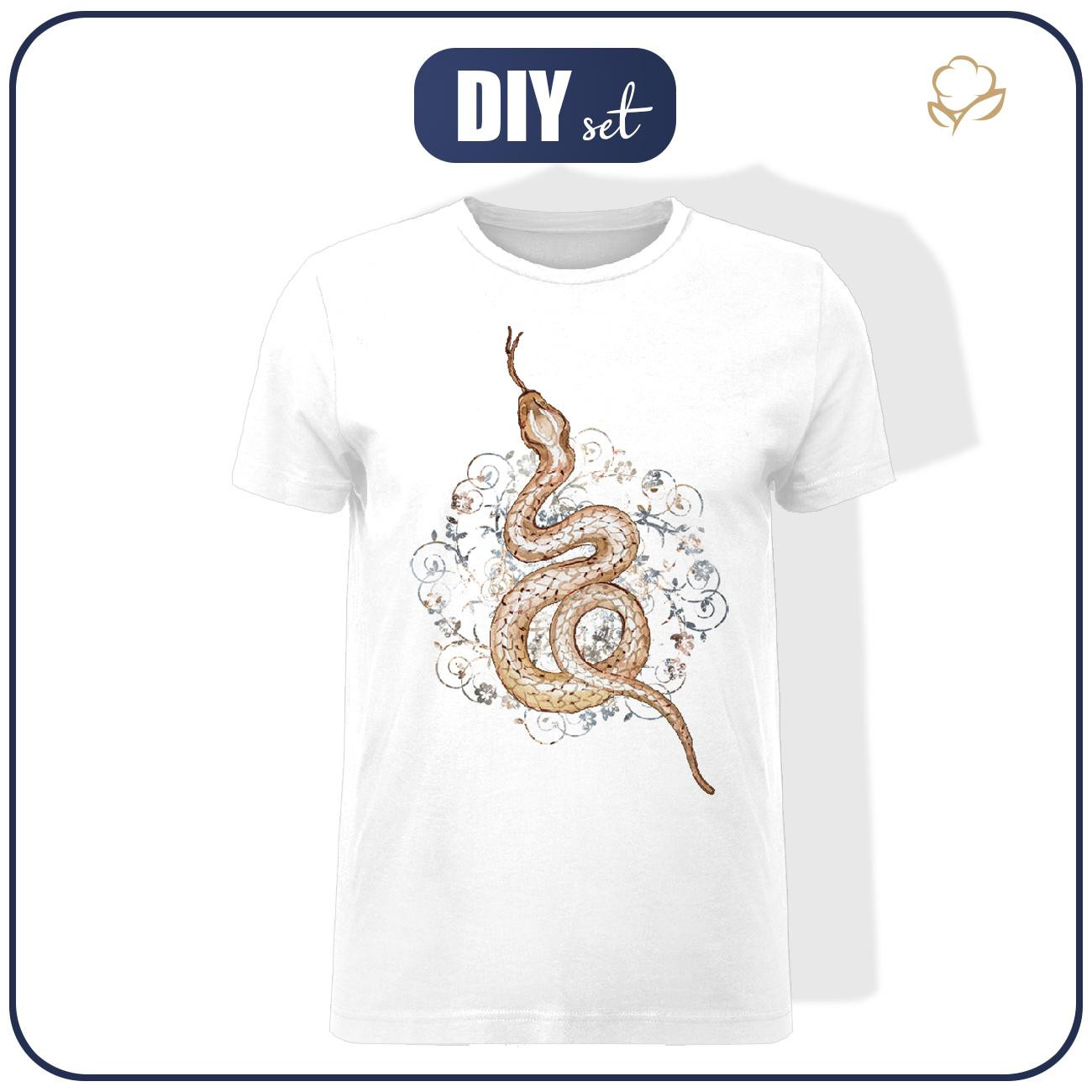 MEN’S T-SHIRT - SNAKE pat. 1 (MAGIC) - single jersey