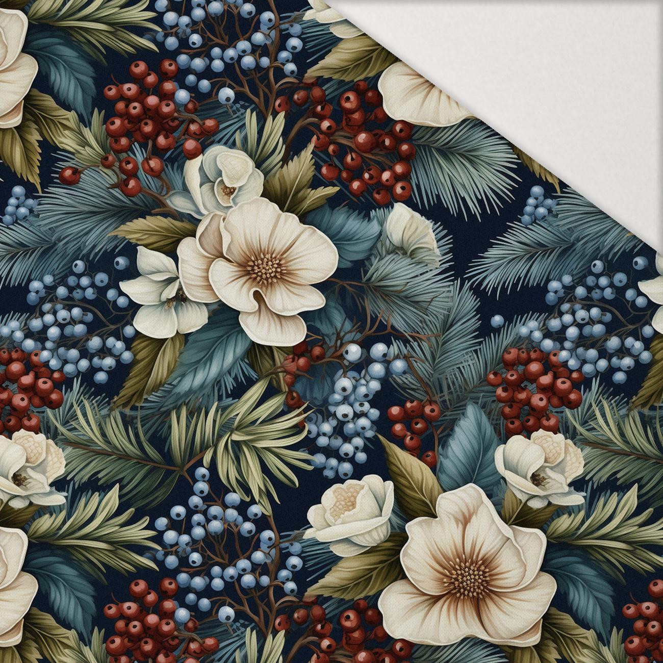 WINTER FLOWERS WZ.13 - Hydrophobic brushed knit