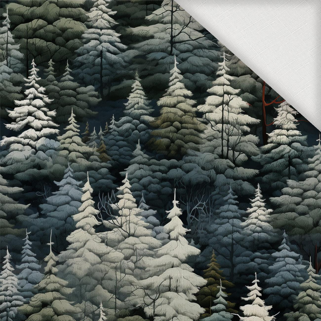 WINTER FOREST VZ. 2 - Woven Fabric for tablecloths