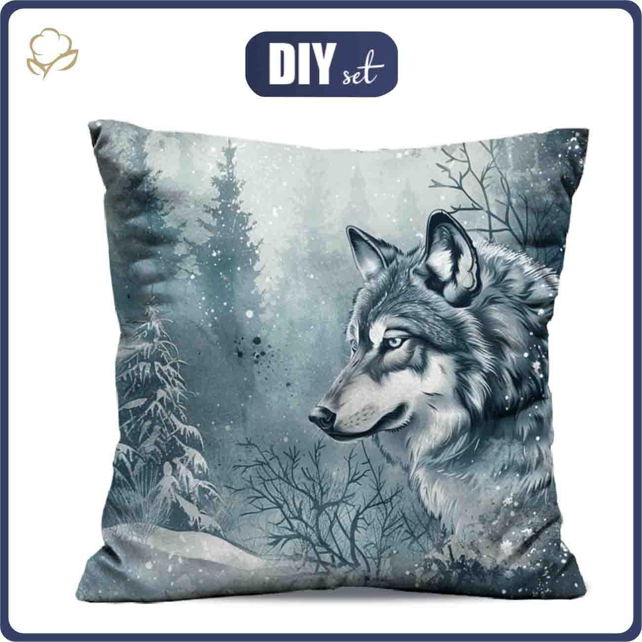 PILLOW 45X45 - WINTER WOLF VZ. 1 - sewing set