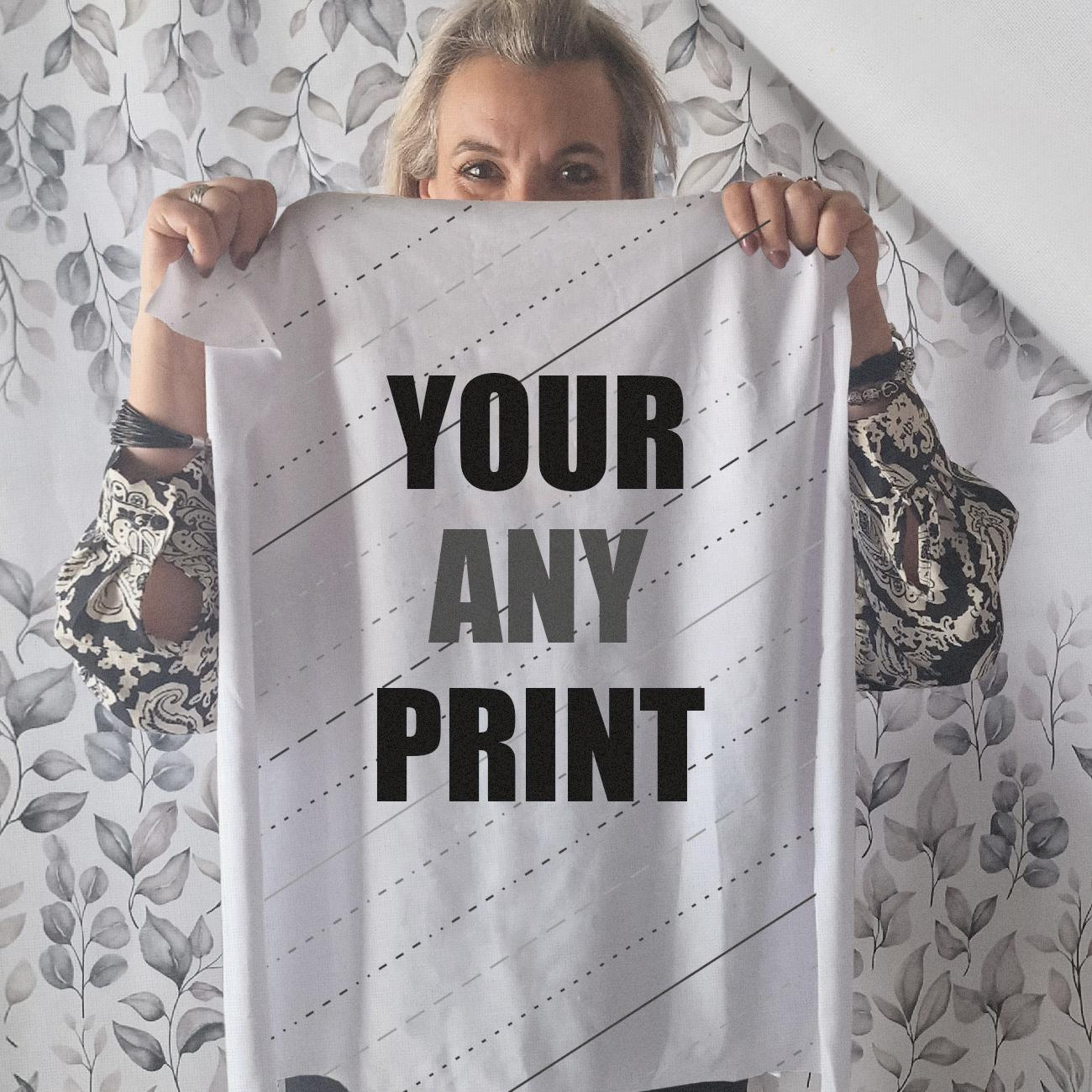 PANEL (75cm x 80cm) -  WITH CUSTOM PRINT - Cotton woven fabric