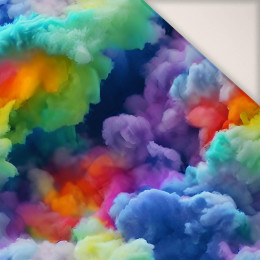 100cm RAINBOW CLOUDS - PERKAL Cotton fabric