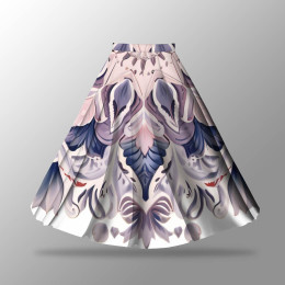 WATERCOLOR FLORAL pat. 1 - skirt panel "MAXI"