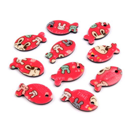 Kids button decorative Fish