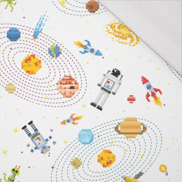 COSMOS PAT. 6 ( RETRO ) / white - single jersey with elastane 