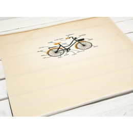 BIKE / beige - panel, looped knit 