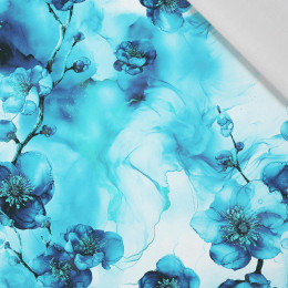 ALCOHOL PASTEL INK wz.7 blue - Cotton woven fabric