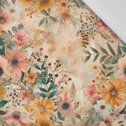AUTUMN FLOWERS  PAT. 4 - Cotton woven fabric