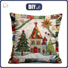 PILLOW 45X45 - BATIK 5 - Upholstery velour - sewing set