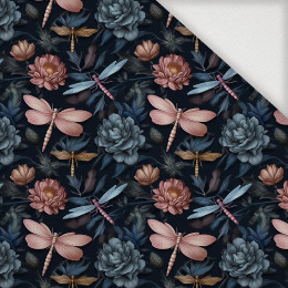 Butterfly & Flowers wz.3 - Woven Fabric for tablecloths