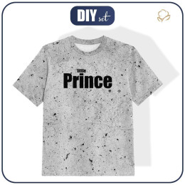 KID’S T-SHIRT- LITTLE PRINCE / concrete - single jersey (92/98)