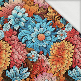 COLORFUL FLOWERS pat. 2 - looped knit fabric