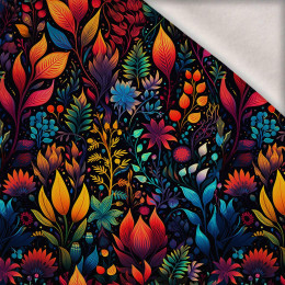 COLORFUL LEAVES pat. 2 - brushed knitwear with elastane ITY