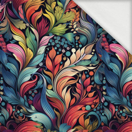 COLORFUL LEAVES pat. 5 - looped knit fabric with elastane ITY