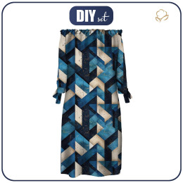 DRESS "CARMEN" - GEOMETRIC PAT. 2 - sewing set